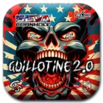 Guillotine Screaming Skull RWB